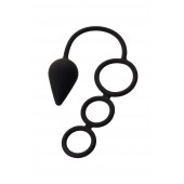 Тройное эрекционное кольцо с анальным хвостом Drop M-size - Erotist Adult Toys - в Благовещенске купить с доставкой