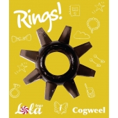 Чёрное эрекционное кольцо Rings Cogweel - Lola Games - в Благовещенске купить с доставкой