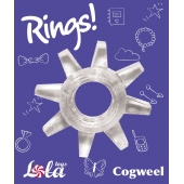 Прозрачное эрекционное кольцо Rings Cogweel - Lola Games - в Благовещенске купить с доставкой
