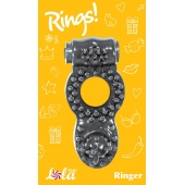 Чёрное эрекционное кольцо Rings Ringer - Lola Games - в Благовещенске купить с доставкой