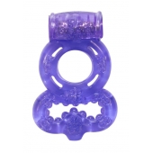 Фиолетовое эрекционное кольцо Rings Treadle с подхватом - Lola Games - в Благовещенске купить с доставкой