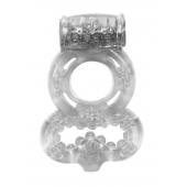 Прозрачное эрекционное кольцо Rings Treadle с подхватом - Lola Games - в Благовещенске купить с доставкой