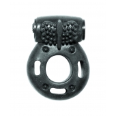 Черное эрекционное кольцо с вибрацией Rings Axle-pin - Lola Games - в Благовещенске купить с доставкой
