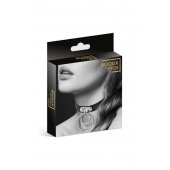 Черный чокер с двумя кольцами - Bijoux Pour Toi - купить с доставкой в Благовещенске