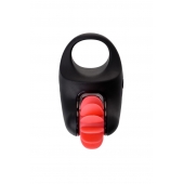 Чёрно-красное эрекционное виброкольцо Erotist - Erotist Adult Toys - в Благовещенске купить с доставкой