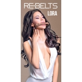 Кляп-трензель Lora с металлическими кольцами - Rebelts - купить с доставкой в Благовещенске