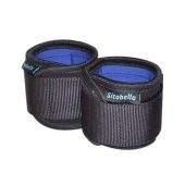 Неопреновые черно-синие наручники - Sitabella - купить с доставкой в Благовещенске