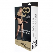 Комплект наручников и поножей LUXURIOUS BED RESTRAINT CUFF SET - Blush Novelties - купить с доставкой в Благовещенске