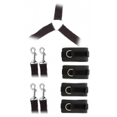 Комплект наручников и поножей LUXURIOUS BED RESTRAINT CUFF SET - Blush Novelties - купить с доставкой в Благовещенске