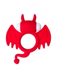 Красное эрекционное кольцо на пенис JOS COCKY DEVIL - JOS - в Благовещенске купить с доставкой