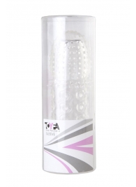 Прозрачная закрытая гелевая насадка - 13,5 см. - Toyfa Basic - в Благовещенске купить с доставкой