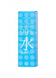 Смазка на водной основе Sagami Water 99% - 60 гр. - Sagami - купить с доставкой в Благовещенске