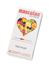 Жёлтые презервативы Masculan Ultra Tutti-Frutti с фруктовым ароматом - 10 шт. - Masculan - купить с доставкой в Благовещенске