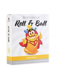 Стимулирующий презерватив-насадка Roll   Ball Banana - Sitabella - купить с доставкой в Благовещенске