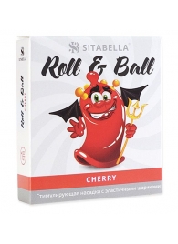 Стимулирующий презерватив-насадка Roll   Ball Cherry - Sitabella - купить с доставкой в Благовещенске