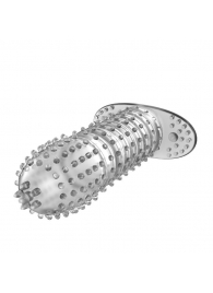 Закрытая прозрачная насадка Crystal sleeve - 12 см. - Erowoman-Eroman - в Благовещенске купить с доставкой
