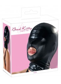 Черная эластичная маска на голову с отверстием для рта - Orion - купить с доставкой в Благовещенске