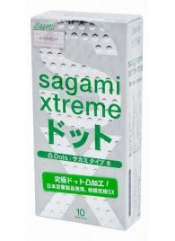 Презервативы Sagami Xtreme Type-E с точками - 10 шт. - Sagami - купить с доставкой в Благовещенске