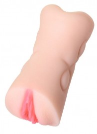 Телесный двусторонний мастурбатор Rich Fruit - вагина и анус - ToyFa - в Благовещенске купить с доставкой