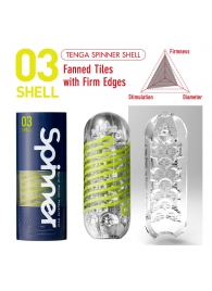 Мастурбатор SPINNER Shell - Tenga - в Благовещенске купить с доставкой