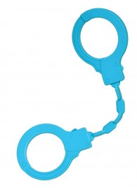 Голубые силиконовые наручники A-Toys без ключа - A-toys - купить с доставкой в Благовещенске