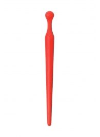 Красный силиконовый уретральный плаг - 10 см. - ToyFa - купить с доставкой в Благовещенске