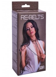 Коричневый поводок и чокер с кольцом Sofi - Rebelts - купить с доставкой в Благовещенске
