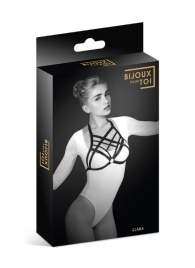 Черная упряжь на грудь Clara - Bijoux Pour Toi - купить с доставкой в Благовещенске