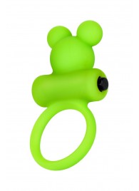 Зеленое виброкольцо на пенис A-Toys - A-toys - в Благовещенске купить с доставкой