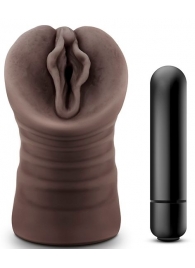 Коричневый мастурбатор-вагина Alexis - Blush Novelties - в Благовещенске купить с доставкой