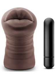 Коричневый мастурбатор-ротик Renee - Blush Novelties - в Благовещенске купить с доставкой