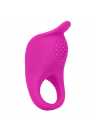 Ярко-розовое эрекционное виброкольцо Silicone Rechargeable Teasing Enhancer - California Exotic Novelties - в Благовещенске купить с доставкой