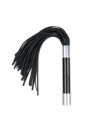 Черная плеть Easytoys Flogger With Metal Grip - 38 см. - Easy toys - купить с доставкой в Благовещенске