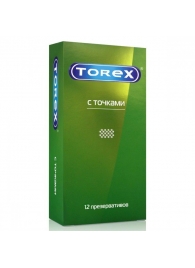 Текстурированные презервативы Torex  С точками  - 12 шт. - Torex - купить с доставкой в Благовещенске