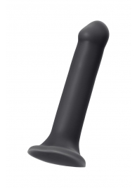 Черный фаллос на присоске Silicone Bendable Dildo XL - 20 см. - Strap-on-me - купить с доставкой в Благовещенске