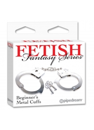 Металлические наручники Beginner s Metal Cuffs - Pipedream - купить с доставкой в Благовещенске