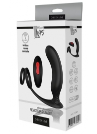 Черный массажер простаты REMOTE P-PLEASER - Dream Toys - в Благовещенске купить с доставкой