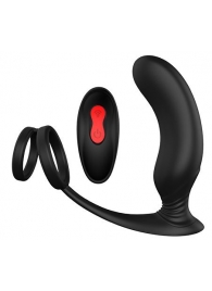 Черный массажер простаты REMOTE P-PLEASER - Dream Toys - в Благовещенске купить с доставкой