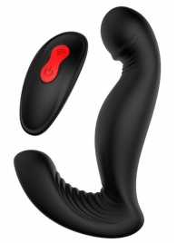 Черный вибромассажер простаты SWIRLING P-PLEASER - Dream Toys - в Благовещенске купить с доставкой
