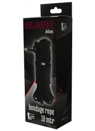 Черная веревка для бондажа BONDAGE ROPE - 10 м. - Dream Toys - купить с доставкой в Благовещенске