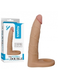 Телесная насадка-фаллоимитатор для двойного проникновения - 17 см. - Lovetoy - купить с доставкой в Благовещенске