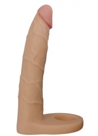 Телесная насадка-фаллоимитатор для двойного проникновения - 17 см. - Lovetoy - купить с доставкой в Благовещенске