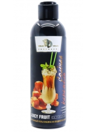 Интимный гель-смазка JUICY FRUIT с ароматом солёной карамели - 200 мл. - БиоМед - купить с доставкой в Благовещенске