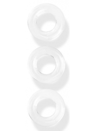 Набор из 3 гладких прозрачных эрекционных колец - Erowoman-Eroman - в Благовещенске купить с доставкой