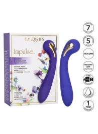 Фиолетовый вибромассажер с электростимуляцией Intimate Estim Petite G Wand - 19 см. - California Exotic Novelties - купить с доставкой в Благовещенске