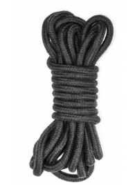 Черная веревка Do Not Disturb - 5 м. - Lola Games - купить с доставкой в Благовещенске