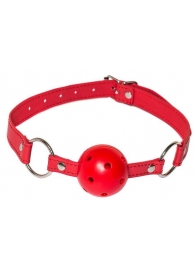 Красный кляп-шарик Firecracker - Lola Games - купить с доставкой в Благовещенске