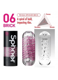 Мастурбатор SPINNER Brick - Tenga - в Благовещенске купить с доставкой