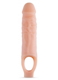 Телесный реалистичный фаллоудлинитель 9 Inch Silicone Cock Sheath Penis Extender - 22,86 см. - Blush Novelties - в Благовещенске купить с доставкой