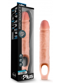 Телесный реалистичный фаллоудлинитель 10 Inch Silicone Cock Sheath Penis Extender - 25,4 см. - Blush Novelties - в Благовещенске купить с доставкой